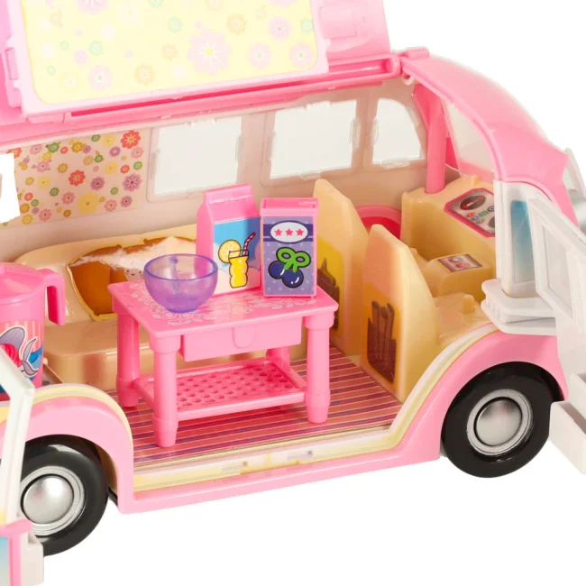 Samochód lodziarnia sklep z lodami kamper rozkładany stolik krzesła 30 elementów