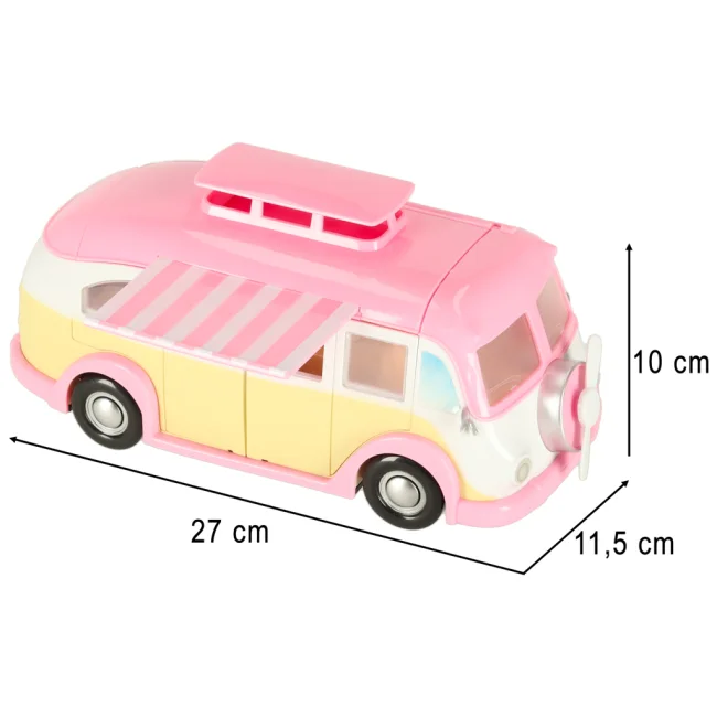 Samochód lodziarnia sklep z lodami kamper rozkładany stolik krzesła 30 elementów