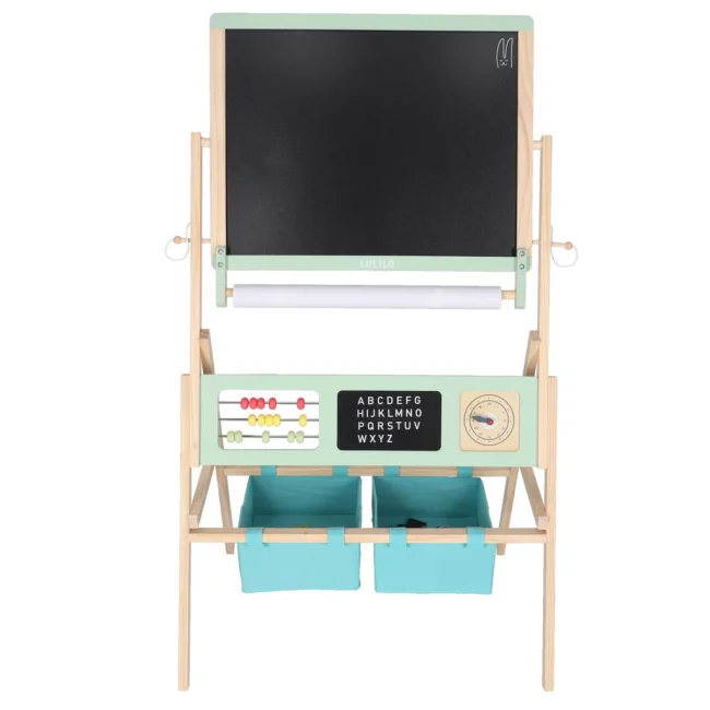 Tablica magnetyczna kredowa dwustronna LULILO Kredo kredy markery magnesy kosze