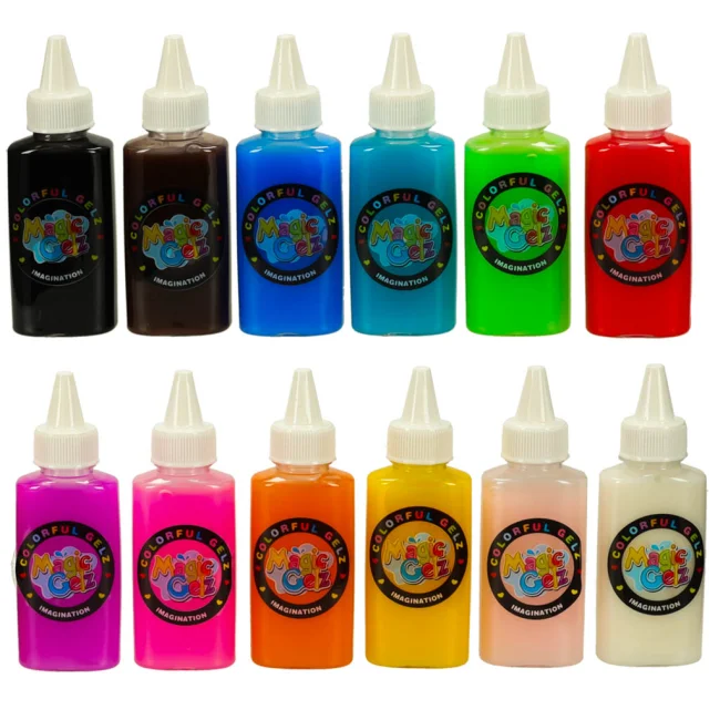 Klej żel kryształowy 3D crystal glue magiczna kuchnia szablony kreatywny zestaw 62 elementy morelowy