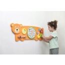 TABLICA MANIPULACYJNA SENSORYCZNA MONTESSORI EDUKACYJNA DUŻA XXL MIŚ VIGA