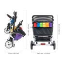 Wózek spacerowy Familidoo City Bus 6-osobowy do żłobka - zdjęcie 2