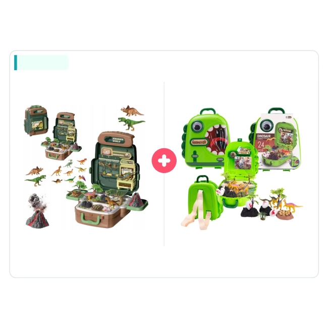 Zestaw Ewy: Wielka Przygoda z Dinozaurami - Walizka + Plecak