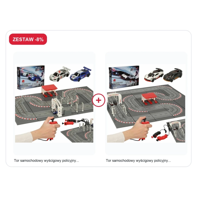 Zestaw -8%: Supermarket sklep kasa fiskalna + wózek model 2 + Supermarket sklep kasa fiskalna + wózek miętowy