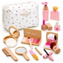 Perfumy, puder i paleta cieni w zestawie do zabawy