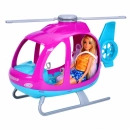 Fioletowy helikopter z otwartą kabiną dla lalki
