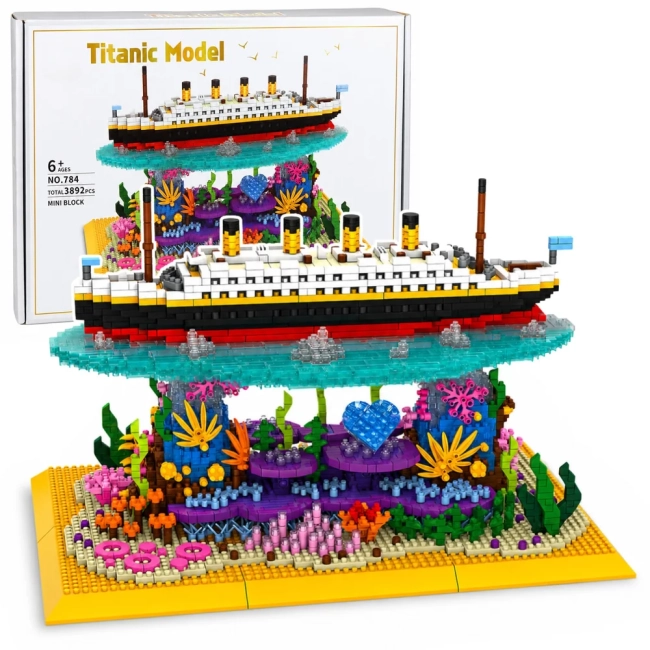 Klocki Titanic na rafie koralowej 3892 elementy