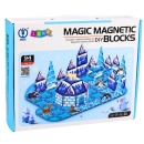 Widok produktu klocki magnetyczne lodowa kraina z figurkami 94 el. z boku
