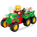 Interaktywny traktor z przyczepą i zwierzętami Farmer Fun 12m+ — zdjęcie 2