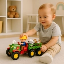 Interaktywny traktor z przyczepą i zwierzętami Farmer Fun 12m+ — zdjęcie 4