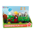 Interaktywny traktor z przyczepą i zwierzętami Farmer Fun 12m+ — zdjęcie 6