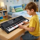 Keyboard 61 klawiszy z mikrofonem i 200 brzmieniami 3+ — zdjęcie 3
