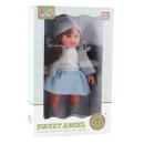 Lalka 36,5 cm w sukience, sweterku i czapeczce 18m+ — zdjęcie 3