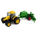 Traktor 1:24 z siewnikiem, światła i dźwięki, żółty - zdjęcie 2