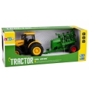 Traktor 1:24 z siewnikiem, światła i dźwięki, żółty - zdjęcie 6