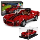 Model S.Cobra z klocków w czerwonym kolorze