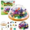 Terrarium z lampką nocną i dinozaurami