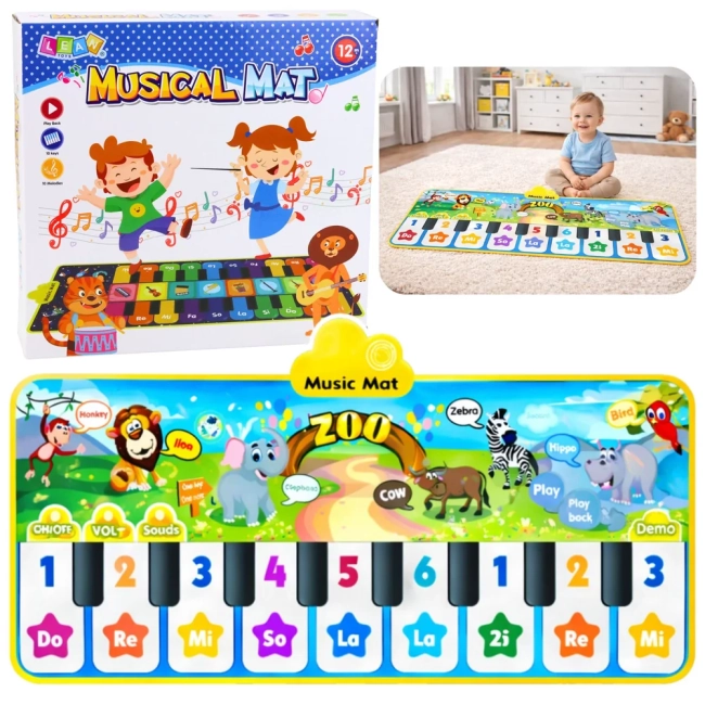 Mata muzyczna ZOO z 10 klawiszami
