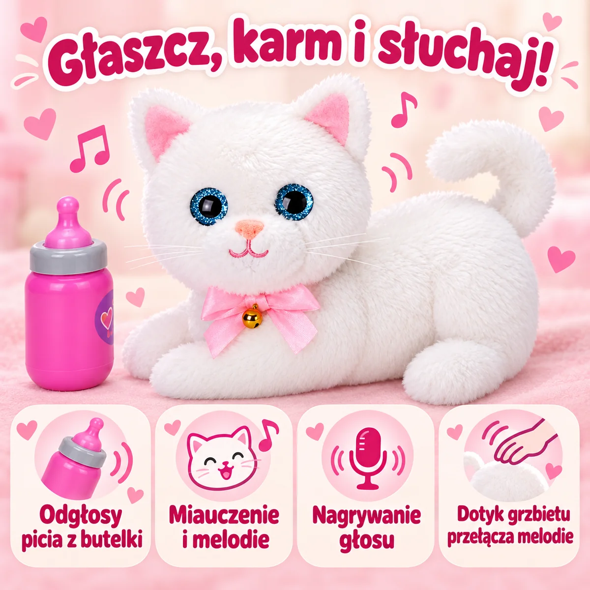 Dźwięki i nagrywanie głosu w białym kotku Dźwięki i nagrywanie głosu w białym kotku
