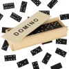 KLASYCZNE DOMINO DREWNIANE W PUDEŁKU TRADYCYJNE SUPER PREZENT