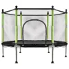 Trampolina do  domu ogród 1-os. 140 cm ZIELONA z siatką + 10 piłek GRATIS!