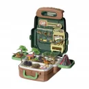 DUŻY ZESTAW DINOZAURÓW JAJA FIGURKI W WALIZCE PLECAKU WULKAN DINOZAURY XXXL