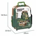 DUŻY ZESTAW DINOZAURÓW JAJA FIGURKI W WALIZCE PLECAKU WULKAN DINOZAURY XXXL