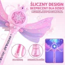 Elektryczna różdżka do baniek mydlanych z muzyką i światłem dla dziewczynki