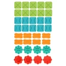 Gra logiczna planszowa labirynt tor przeszkód 56 el.