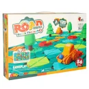 Gra logiczna planszowa labirynt tor przeszkód 56 el.