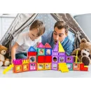 Klocki Magnetyczne 3D Zamek i Pojazdy - Duży Zestaw 110 Elementów Edukacyjne