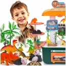 Duży Zestaw Dinozaurów w Walizce-Stoliku 36 elementów – Park Dinozaurów Mega Box