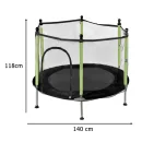 Trampolina do  domu ogród 1-os. 140 cm ZIELONA z siatką + 10 piłek GRATIS!