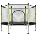 Trampolina do  domu ogród 1-os. 140 cm ZIELONA z siatką + 10 piłek GRATIS!