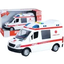 Ambulans Karetka Ratunkowa 1:16 z Efektami Świetlnymi i Dźwiękowymi Otwierane Drzwi – Realistyczna Zabawa dla Dzieci!