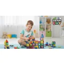 Klocki Magnetyczne 3D Zamek i Pojazdy - Duży Zestaw 110 Elementów Edukacyjne