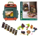 DUŻY ZESTAW DINOZAURÓW JAJA FIGURKI W WALIZCE PLECAKU WULKAN DINOZAURY XXXL