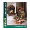 DUŻY ZESTAW DINOZAURÓW JAJA FIGURKI W WALIZCE PLECAKU WULKAN DINOZAURY XXXL