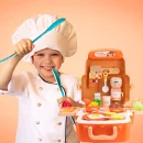 Kuchnia dla dzieci w walizce 31 el. – Zestaw do gotowania i zabawy