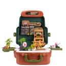 DUŻY ZESTAW DINOZAURÓW JAJA FIGURKI W WALIZCE PLECAKU WULKAN DINOZAURY XXXL