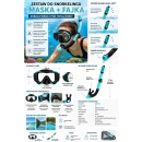 Zestaw do snorkelingu maska i fajka do nurkowania okulary z rurką panoramiczna szyba 180 sucha fajka dry