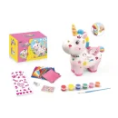 Jednorożec Skarbonka do Malowania z Farbami, Pędzelkiem i Naklejkami – Kreatywny Zestaw dla Dzieci, Prezent DIY