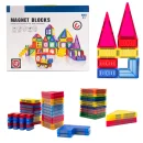 Klocki Magnetyczne 3D Zamek i Pojazdy - Duży Zestaw 110 Elementów Edukacyjne