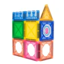 Klocki Magnetyczne 3D Zamek i Pojazdy - Duży Zestaw 110 Elementów Edukacyjne