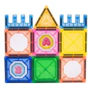 Klocki Magnetyczne 3D Zamek i Pojazdy - Duży Zestaw 110 Elementów Edukacyjne