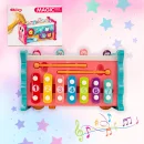 Cymbałki Edukacyjne dla Dziecka - Interaktywna Zabawka z Młoteczkiem i Wbijakiem