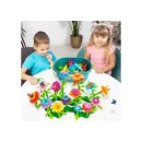 Duże Klocki Kwiatki XXXL - Zestaw Konstrukcyjny Ogród 139 el. z Kufrem | Kreatywna Zabawa dla Dzieci