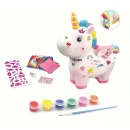 Jednorożec Skarbonka do Malowania z Farbami, Pędzelkiem i Naklejkami – Kreatywny Zestaw dla Dzieci, Prezent DIY