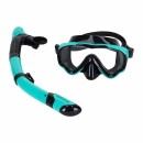 Zestaw do snorkelingu maska i fajka do nurkowania okulary z rurką panoramiczna szyba 180 sucha fajka dry