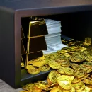 Sejf Domowy Biurowy Skrytka Kasetka na Klucz Mocny Solidny + 3 KLUCZE